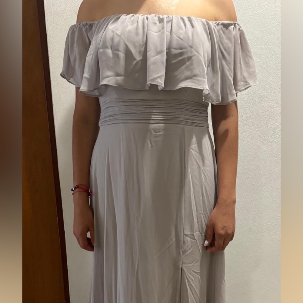 Bridesmaid grey dress
